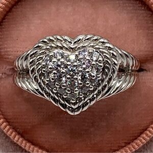Judith Ripka Puffy Heart Ring
